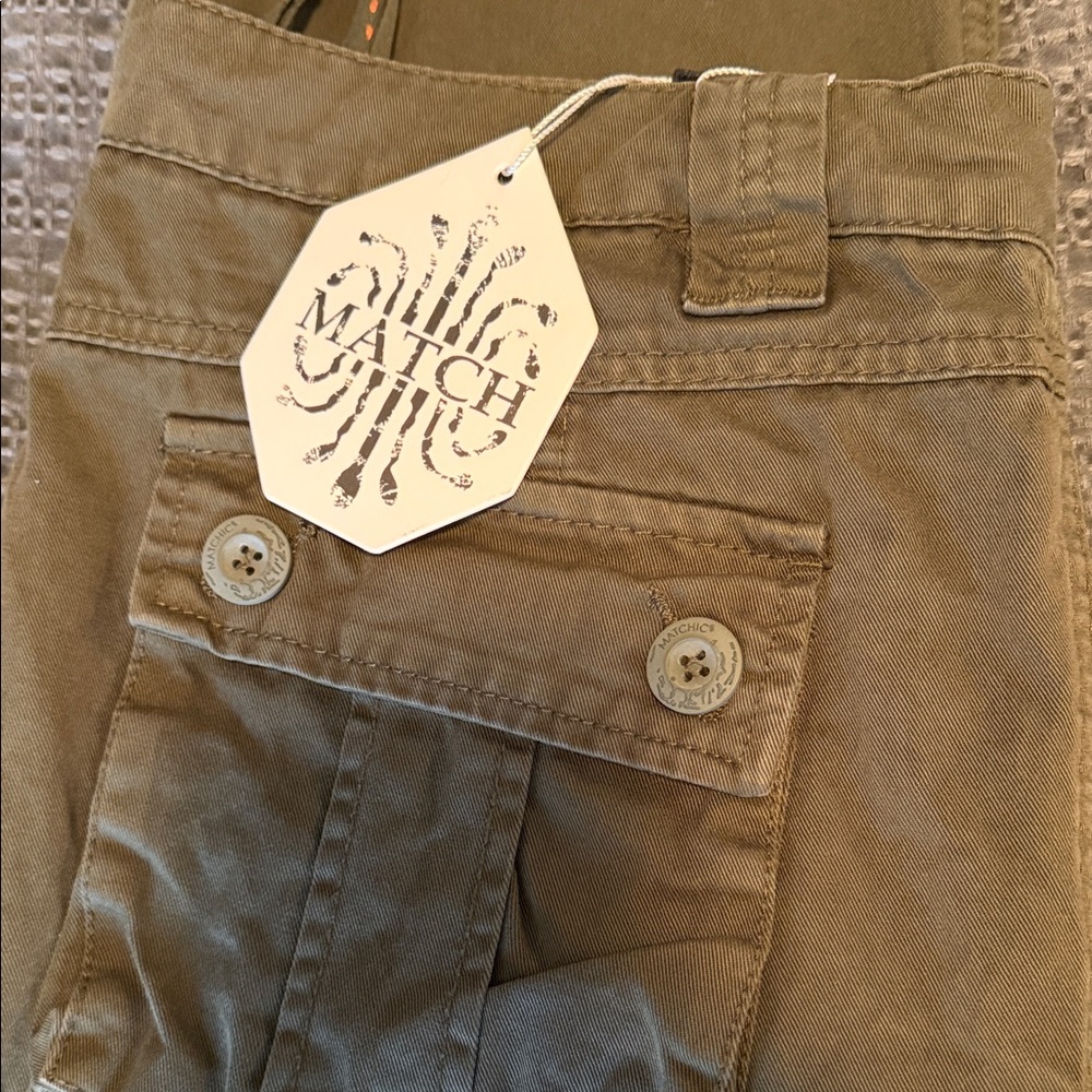 MATCH Cargo Pocket Pants in Olive